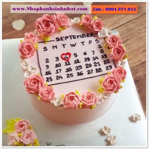 Bánh Sinh Nhật Cuốn Lịch - CL59